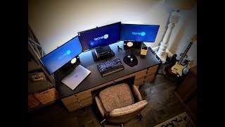 Triple Monitor Workstation with MST Yes Please How To [upl. by Notserp]