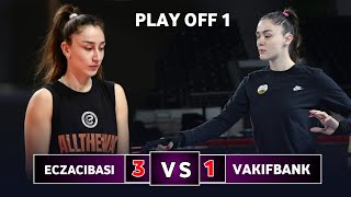 Eczacibasi Dynavit vs Vakifbank  Turkish volleyball league 2024  Play off 1 [upl. by Atims]