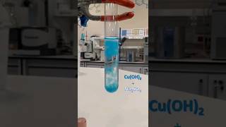 NaOH and CuSO4 reaction🧪🔎 science chemistry chemicals keşfet itzy knowledge [upl. by Mallory]