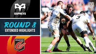 Ospreys v Dragons  Extended Highlights  Round 8  URC 202122 [upl. by Eimmij]