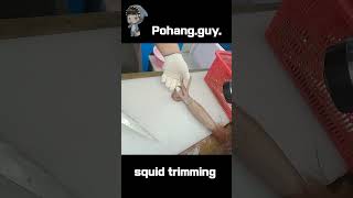 KOREAN SEAFOOD Squid trimming POHANG CITY Heunghae Market shorts cooking cuisine dish [upl. by Eniar51]