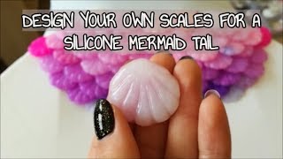 HOW TO MAKE INDIVIDUAL SCALES FOR A SILICONE MERMAID TAIL Homemade Seamless Hybrid Tail Tutorial 1 [upl. by Hazeghi]