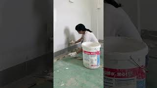 How to Prepare Tiles Wall ​ Wall paint​ Fast amp Beauty part 5661 [upl. by Cleland]