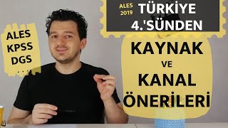 Türkiye 4sünden Kaynak ve Kanal Önerileri  ALES KPSS DGS Matematik [upl. by Namad]