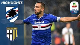 Sampdoria 20 Parma  Quagliarella Scores Sixth Goal in a Row  Serie A [upl. by Beulah144]