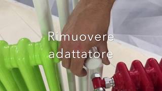 Tutorial su come montare comando termostatico su valvola a squadra termostatabile  Su termosifone [upl. by Kinney]