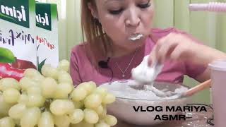 Mukbang  youtube account VLOG MARIYA MELEK  Ed I did  eating sound [upl. by Otrebcire]