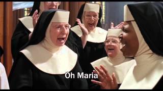 Sister Act 1992  quotOh Mariaquot  VideoLyrics HD [upl. by Allenrad]