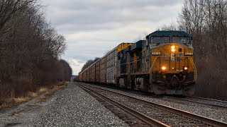 CSX 5278 leads X215 with a nice K5HL and horn show [upl. by Lladnik]