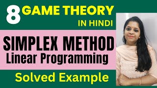 Game theory Simplex method  Simplex method Question  Game Theory by linear Programming [upl. by Acinehs]