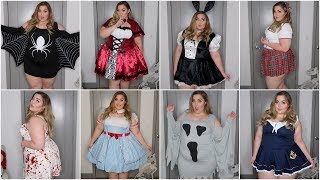 EASY PlusSize Halloween Costumes under 25 TryOn amp Haul Last Minute Costume Ideas [upl. by Neeka]