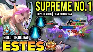 ESTES BEST BUILD 2024  BUILD TOP GLOBAL ESTES GAMEPLAY  MOBILE LEGENDS✓ [upl. by Barbaresi]