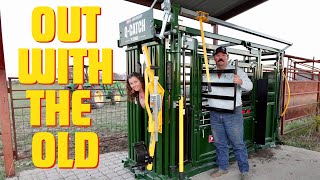 Installing the New ArrowQuip QCatch 74 Series Cattle Chute  Bar 7 Ranch [upl. by Cami]