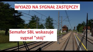 SAMOCZYNNA BLOKADA LINIOWA  wyjazd na sygnał zastępczy okiem maszynisty [upl. by Bore979]