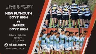 Super 8 Rugby First XV 2024  New Plymouth Boys High v Napier Boys High [upl. by Bloom261]