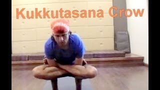 Kukkutasana or Crow and Garbha Pindasana in Ashtanga Yoga Arm Balance [upl. by Yart]