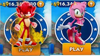 Sonic Dash  Sir Knuckles VS Sport Amy  Movie Sonic vs All Bosses Zazz Eggman [upl. by Ailuig147]