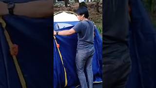 BONGKAR TENDA CAMPING CIPUTRI family camping travel shorts [upl. by Damarra697]