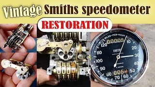 VINTAGE MOTORCYCLES SMITHS SPEEDOMETER RESTORATION [upl. by Sommers]