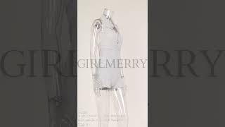 GIRLMERRY Sexy slight stretch 4 colors solid color deep vneck playsuit Wholesale CA003974 [upl. by Adelheid]