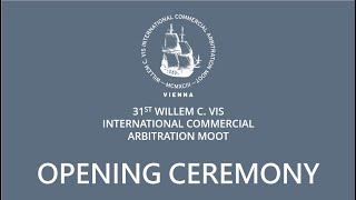 31st VIS MOOT OPENING CEREMONY [upl. by Gannes]