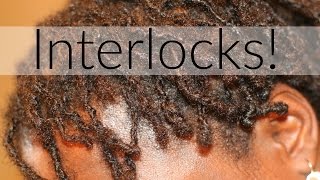 Start Locks with Interlocks  How to Part for an Even Pattern  Locked My Hair AGAIN [upl. by Ahsinrev]