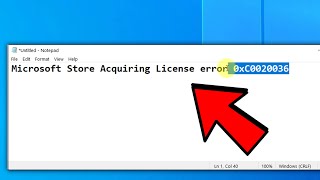 Microsoft Store Acquiring License error 0xC0020036 Fix [upl. by Llertnac896]