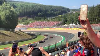 Belgian Grand Prix 2022 Opening Lap at Turn 10 Pouhon [upl. by Siddra954]