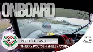 Thierry Boutsen 👀 helmet onboard Shelby Cobra [upl. by Ancell347]