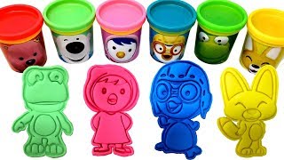 Pororo the Little Penguin 뽀로로 장난감 PlayDoh Mold and Surprise Toys for Crong Eddie and More [upl. by Cralg]