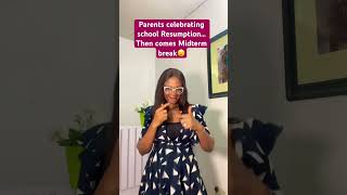 How to prepare for the midterm break parenting viral humor viral viralshort funny story [upl. by Ysiad]