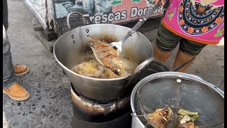 Pescado Frito y Chicharrones bien doraditos en Tepic así se prepara [upl. by Nitsuga319]