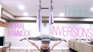 3 Beginner Aerial Hammock Inversion Tricks [upl. by Itram]