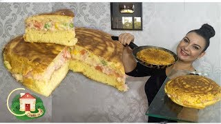 TORTA DE FRIGIDEIRA EM 5 MINUTOS LANCHE RÁPIDO  Culinária em Casa [upl. by Seuqram]