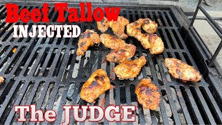 Oklahoma Joe’s Judge  Beef Tallow Injected Chicken Wings [upl. by Pimbley]