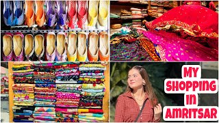 Meri Amritsar ki Shopping  Phulkari suits amp Juttis [upl. by Arun245]