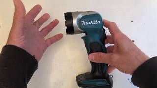 Makita DML802 LED flashlight and comparison [upl. by Bethesda]