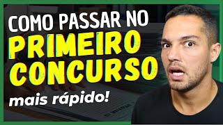 Como passar no seu PRIMEIRO CONCURSO mais rápido  PROFINHO [upl. by Nikola]