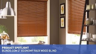 Blindscom 2quot Economy Faux Wood Blind [upl. by Joel]