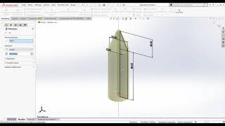 Bossage  Base avec révolution SolidWorks [upl. by Lucien]