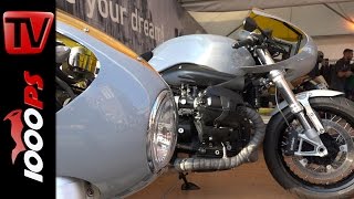 BMW R nineT amp Triumph Thruxton  selber Look  Pure amp Crafted 2016 [upl. by Ysnil]