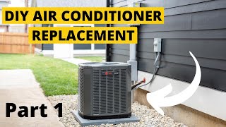 DIY Air Conditioner Replacement Part 1 Step By Step Guide [upl. by Nnairek]