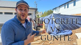 Gunite Vs Shotcrete  GoLandscapers Project [upl. by Coppinger]