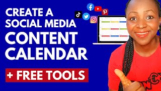 How To Create A Content Calendar For Social Media  Free Tools [upl. by Jan134]