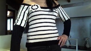 MAGLIA TUTORIAL COME FARE UN MAGLIONE DA DONNA PARTE 6 DI 6 [upl. by Edmead]