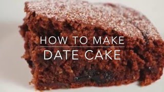 Date Cake Recipe [upl. by Haimorej508]