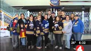 Sabres fans wish Pegula Happy Birthday [upl. by Nagaer]