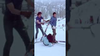 Ski Lift Crashes from 1981’s “Ski In The Sun”  Warren Miller Entertainment [upl. by Anilegna]