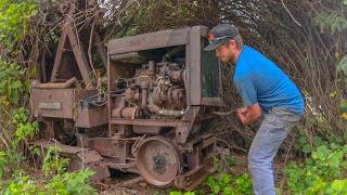 Cleveland bucket wheel trencher sitting 50 years  WILL it START [upl. by Neelram284]