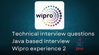 Wipro technical interview experience 2  Java based interview [upl. by Riada]